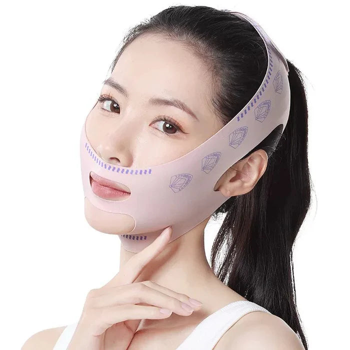 Máscara de Contorno Facial [Suaviza Rugas, Papada e Modela o Rosto]