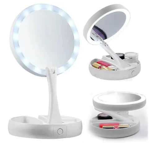 Espelho para maquiagem Light inova - led e usb 9(+ BRINDE EXCLUSIV0)